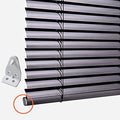 Cutelec 8Pcs Hold down Bracket Bottom Rail Hold Clips White Plastic on 1Inch Mini Blinds