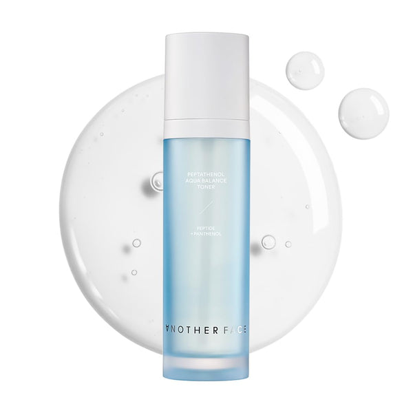 Another FACE PEPTATHENOL™ Aqua Balance Toner 4.05 Fl. Oz, Daily Moisturizer for Dry Skin, Exfoliating for Smooth Skin, Sebum Control, Non-Irritation for Sensitive Skin, Vegan, Korean Skin Care