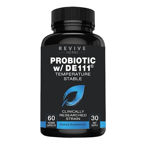 Advanced Probiotic with DE111 Strain (Bacillus Subtilis). Spore Forming Probiotic. No Refrigeration Needed. 11.5 Billion Organisms. Probiotics for