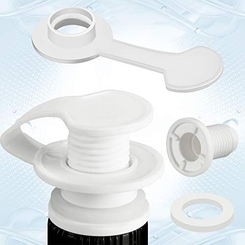 3 Sets Cooler Drain Plug Cooler Plug Replacement Triple Snap Drain Assembly for Coolers 1.14 Inches/ 2.9 Cm Shaft Length, White