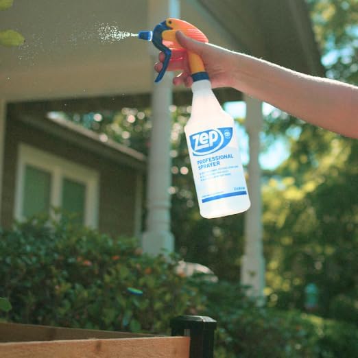 Zep Professional Sprayer Bottle - 32 Oz (Case of 9) - HDPRO9 - Versatile Adjustable Nozzle Spray Bottles with a Fine Mist or Powerful Spray;