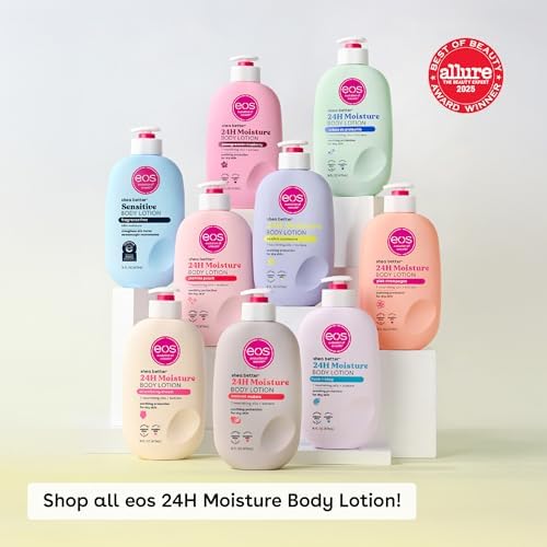 Eos Shea Better Body Lotion- Fresh & Cozy, 24-Hour Moisture Skin Care, Lightweight & Non-Greasy, Made with Natural Shea, Vegan, 16 Fl Oz (Pack of 1)