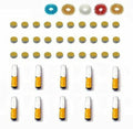 HPS Sujok Therapy Acupressure (30 Byol Point + 10 Bar) Magnets +5 Sujok Rings
