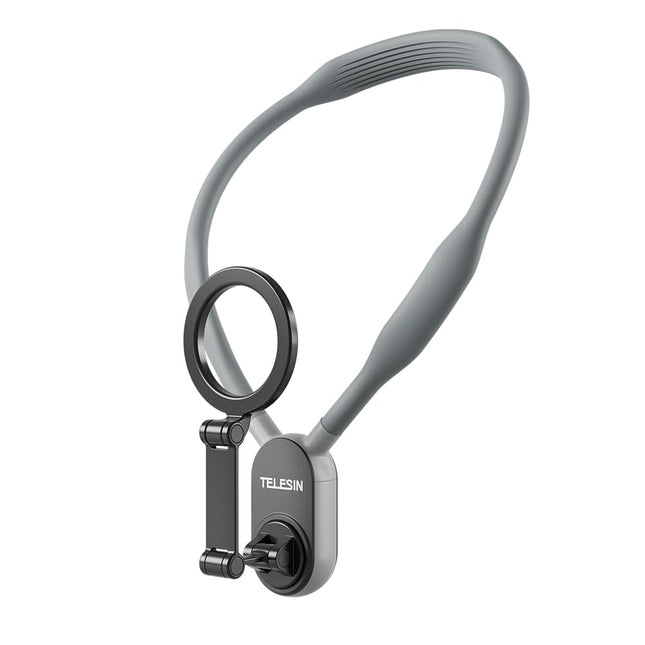 TELESIN Magnetic Neck Mount for Phones, Neck Cell Phone Holder Pov/Vlog Selfie Mount Hand Free Phone Neck Holder Chest S