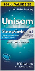 Unisom Nighttime Sleep-Aid Gels, Diphenhydramine HCI 50Mg, 100 Count