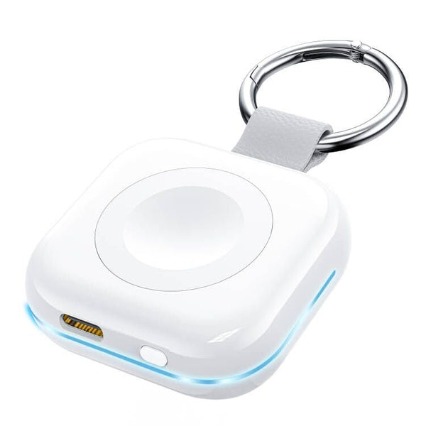 HUOTO Portable Watch Charger for Apple Watch Series 9,Portable Magnetic Iwatch Charger 1200Mah Power Bank Mini Purse Items Fast Keychain Charging