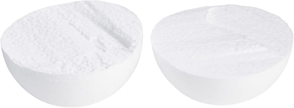 Bright Creations 5 Inch Foam Balls for Crafts - 4 Pack round White Polystyrene Foam Balls for Ornaments, DIY Projects, and Craft Modeling