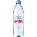 Evian Natural Spring Water , Naturally Filtered Spring Water in Large Bottles 33.81 Fl Oz (Pack of 6)