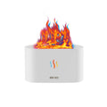 Upgraded 7 Color Flame Fireplace Air Aroma Essential Oil Diffuser,Usb Personal Desktop Noiseless Cool Mist Humidifier with Auto-Off Protection for