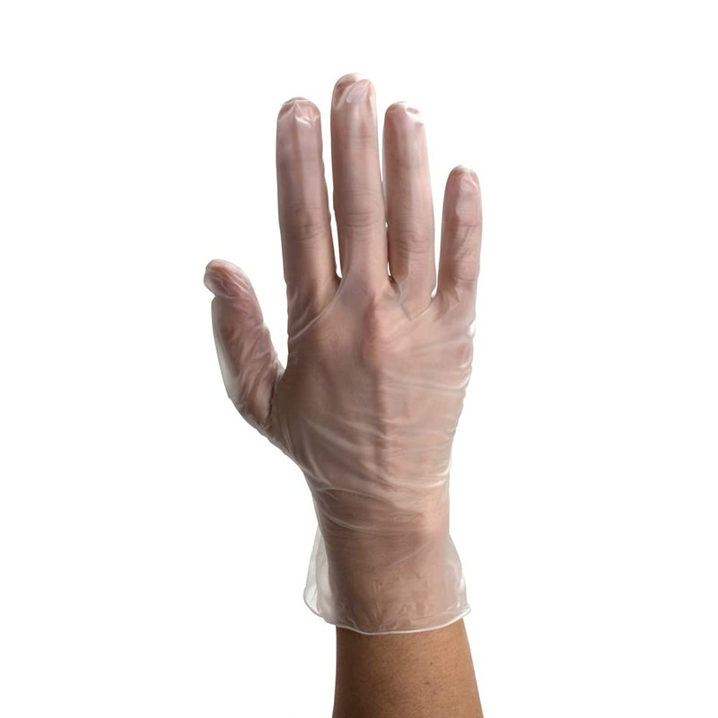 Personal Touch Disposable Vinyl Gloves Medium Size| Heavy Duty | Non Sterile | Powder Free | Latex Free Rubber |Food Safe