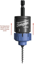 Adjustable DIMPLER ® - Drywall Bit & Screw Gun Attachment, Converts Drill into Drywall Screw Gun or Deck Screwdriver, Magnetic Bit Holder for