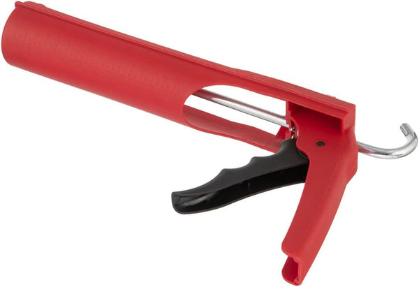 INTERTOOL Drip-Free Hand Caulking Gun, 10 Oz. Tube, 10:1 Thrust Ratio, Lightweight Durable Body, Smooth Rod, Quiet Ratcheting HT-0027