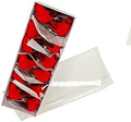 Berfutall-Cardinal Clip On Christmas Tree Ornament Decorations - Red Feathers Set of 12 Pieces Each is 2.8" Lon(A) A 12pc