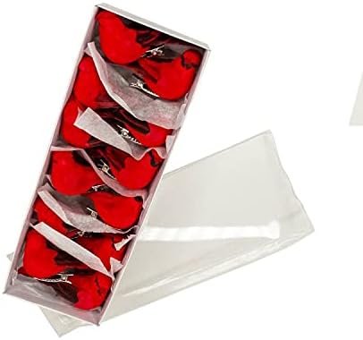 Berfutall-Cardinal Clip On Christmas Tree Ornament Decorations - Red Feathers Set of 12 Pieces Each is 2.8" Lon(A) A 12pc