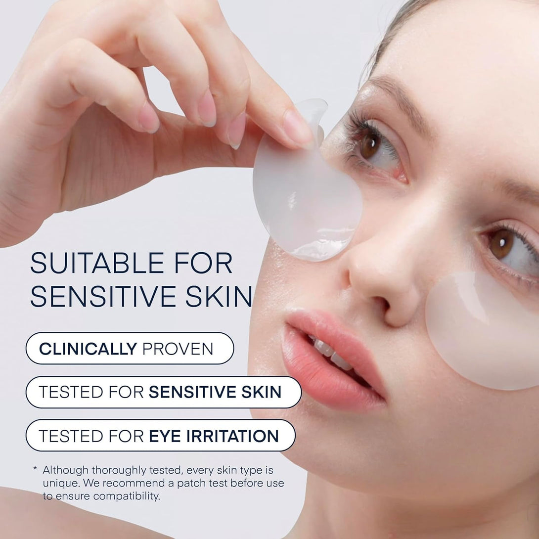 Under Eye Patches for Dark Circles: Puffiness & Eye Bag Treatment Gel Mask with Caffeine Hyaluronic Acid Niacinamide - Undereye Brightening Hydrating Anti-Wrinkle & Cooling - Korean Skincare, 30 Pairs