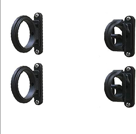 Brocraft (Set of 2) Fishing Wall Rod Holders/Fishing Rod Storage -Black