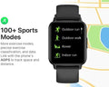 Smart Watch, 1.83" HD Smartwatch for Men Women (Answer/Make Calls), Fitness Watch with 100+ Sport Modes, IP68 Waterproof/Heart Rate/Sleep Monitor,