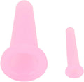 2Pcs Pink Cupping Set,Mini Silicone Face Cupping Set Vacuum Suction Massage Cups anti Cup Facial Cupping Set for Adults,Body and Face,Anti