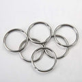 KINGFOREST 100-Pack Split Key Rings (1 Inch/25Mm) - Silver Nickel Metal Keychain Rings for Keys, DIY Crafts, Bags & Accessories - Durable Bulk