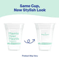 Repurpose 100% Compostable Plant-Based Clear Cold Cups, 16Oz, 50 Count, BPA & PFAS Free, FDA Non-Toxic, Certified Biobased