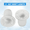 3 Sets Cooler Drain Plug Cooler Plug Replacement Triple Snap Drain Assembly for Coolers 1.14 Inches/ 2.9 Cm Shaft Length, White
