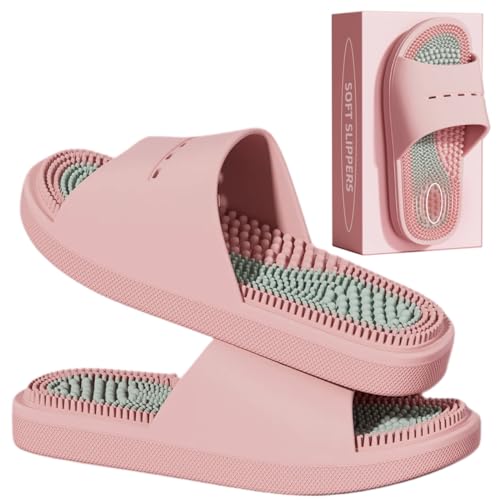 Acupressure Massage Slippers Acupressure Foot Massager Shoes Reflexology Sandals Gift for Men Women Reduce Feet Neuropathy Pain Relief and Tension