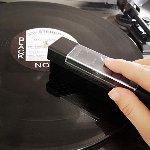 Sdroceryam Vinyl Record Cleaning Kit 3-In-1 Turntable Records Cleaner Anti-Static LP Velvet Record Cleaner Brush Stylus Brush for Record Player