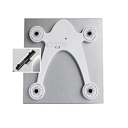 Moss & Stone Silver Digital Bathroom Scale for Body Weight, Smart Step-On Technology, Backlit LCD Display, High Accuracy Weight Scale 400lb/180kg,