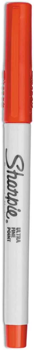 SHARPIE 37002 Permanent Markers, Ultra Fine Point, Red, 12 Count