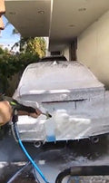 Adjustable Snow Foam Cannon with Heavy Duty Brass Knob, Quick Release Foam Blaster for Pressure Washer Gun, 1L Bottle