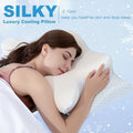 Cool Cervical Neck Pillow for Pain Relief, Ergonomic Contour Side Sleeper Pillow for Adults, Orthopedic Memory Foam Back Stomach Sleepers, 2 in 1