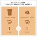 MADHAVA Organic Coconut Sugar 3 Lb. Bag (Pack of 1), Natural Sweetener, Sugar Alternative, Unrefined, Sugar for Coffee, Tea & Recipes, Vegan,