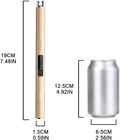 SUPRUS Electric Lighter Arc Windproof Flameless USB Rechargeable Lighter with Safety Lock for Candle BBQ Camping (Champagne Gold)