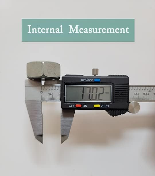Digital Caliper,Electronic Digital Calipers, YKLSXKC 0-6" Calipers Measuring Tool, Stainless Steel Construction with Large LCD Screen, Auto-Off
