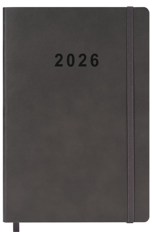 2025-2026 Planner - Weekly and Monthly Planner, July 2025 - June 2026, Holidays, Contacts and Notes Pages, Vegan Leather Cover, Elastic Closure,