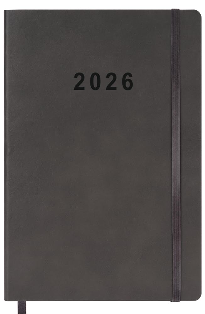 2025-2026 Planner - Weekly and Monthly Planner, July 2025 - June 2026, Holidays, Contacts and Notes Pages, Vegan Leather Cover, Elastic Closure,