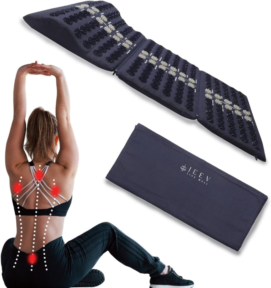 Acupressure Mat and Pillow Set for Full Body Relaxation | Back,Foot and Neck Pain Relief| No Needles | FSA/HSA Eligible | Relieves Stress and Tension | Improves Wellness Goals | Applicator Kuznetsova