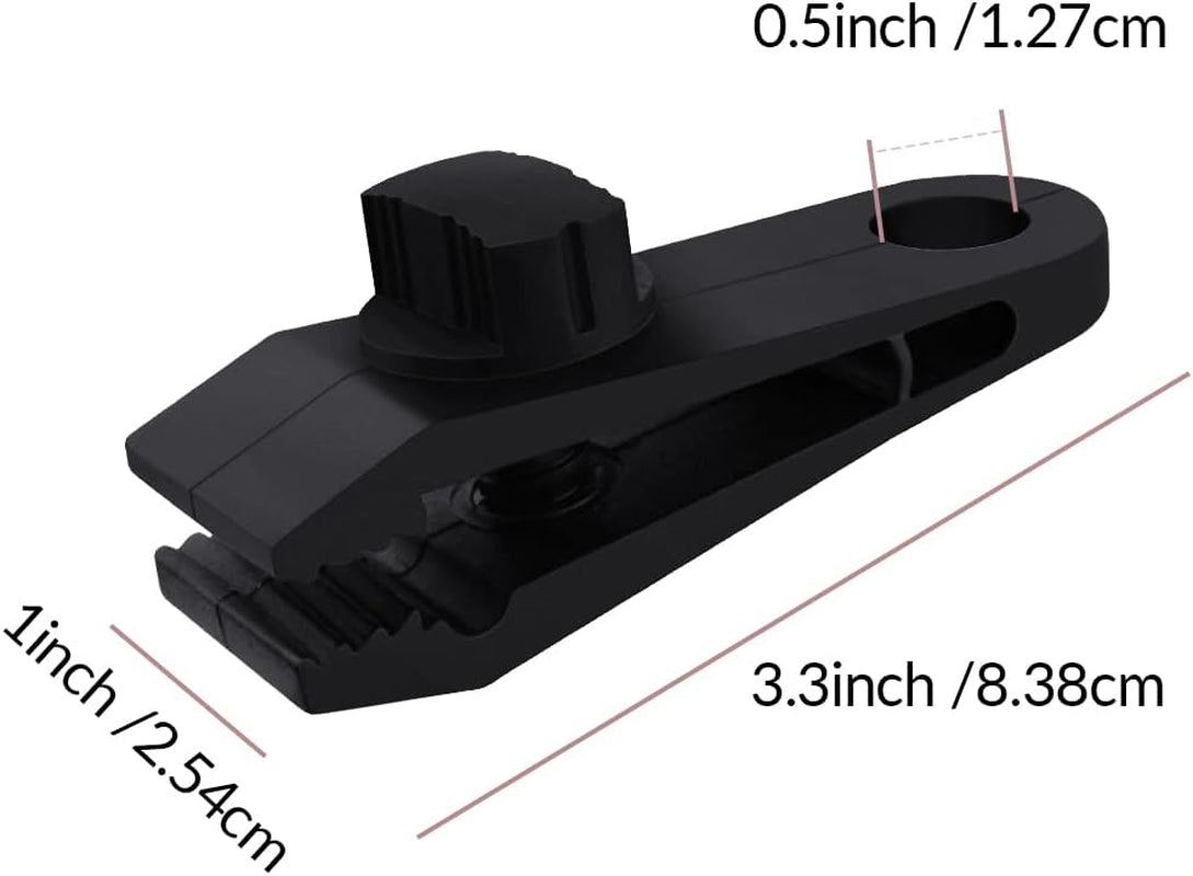 10 Pcs Heavy Duty Tarp Clips Shark Tent Fasteners Clips Holder for Car Covers, Outdoor Camping, Awnings, Swimming Pool Covers Black