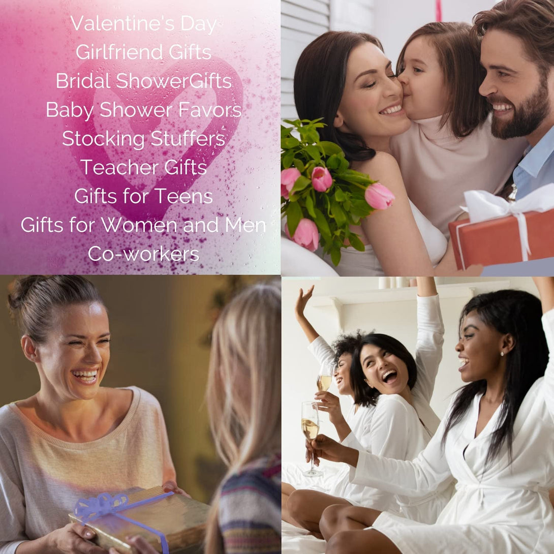 Organic Bath Bombs Gift Set - 6XL Natural Bath Bombs with Shea Butter, Coconut Oil, Essential Oils and 6 Botanic Scents. Ideal Easter Holiday, Mother'S Day Relaxation Gifts for Women and Girls.