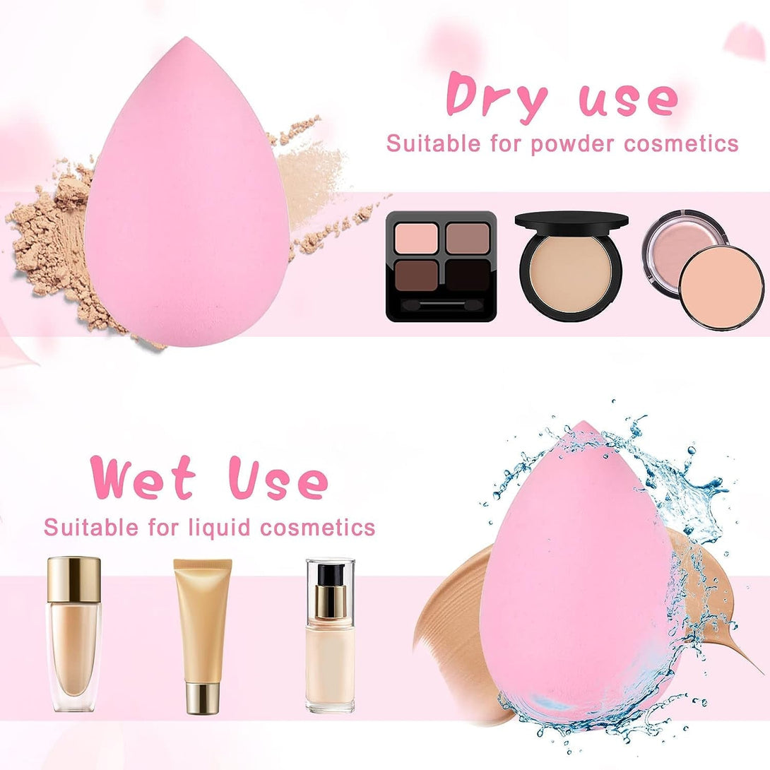 40Pcs Mini Beauty Blender Multi Colored Makeup Sponge Professional Beauty Blender Sponge Super Soft Facial Makeup Tools for Foundation, Powder, Liquid