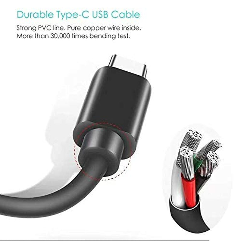 5V Charger Compatible with for NOCO Boost X GBX45 GBX55 GBX75 GBX155 Sport Battery Jump Starter Charger Adapter USB C Charging Cable Cord Power Supply Cord (5Ft Black)