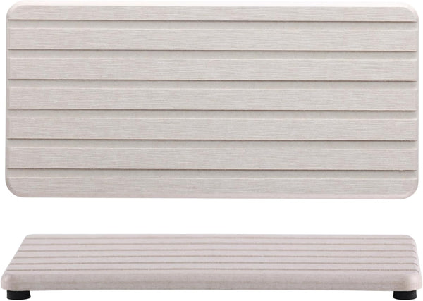 2 PCS Water Absorbent Diatomite Coasters Rectangle, Grooved Design, Water Absorbing Stone Used for Hand Soaps & Plants & Toiletries in the Modern Home