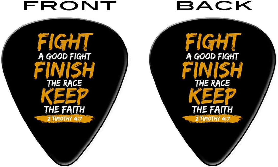 12 Bible Verse Christian Guitar Picks - Worship, Learn to Play, Gift, Bible Quote, Cross Guitar Picks