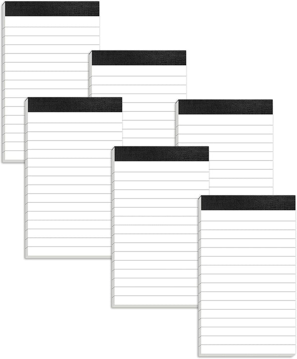 6 Pack Small Notepads Refills Memo Pads 3 X 5 Inch Lined Writing Note Pads with 30 Sheets Note Pad Paper in Each Pad Mini Pocket Notebook Refills for Taking Notes and Reminders Organization Planning