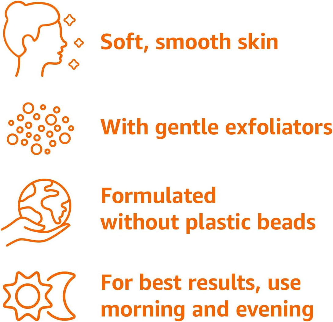 Amazon Basics Replenishing Cleanser Exfoliating Face Wash, Unscented, 6.78 Fl Oz (Pack of 1)