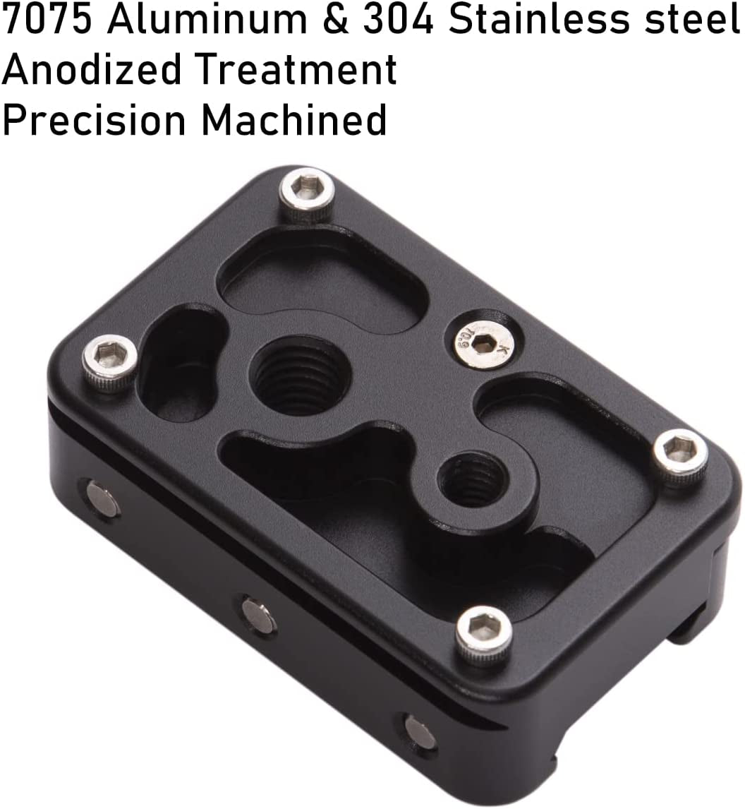 Picatinny Arca Swiss Plate,Picatinny Rail to Arca Tripod Mount,Picatinny Rail Converted into Arca RRS Dovetail Adapter, Compatiable Really Right Stuff Tripod Mount 1911