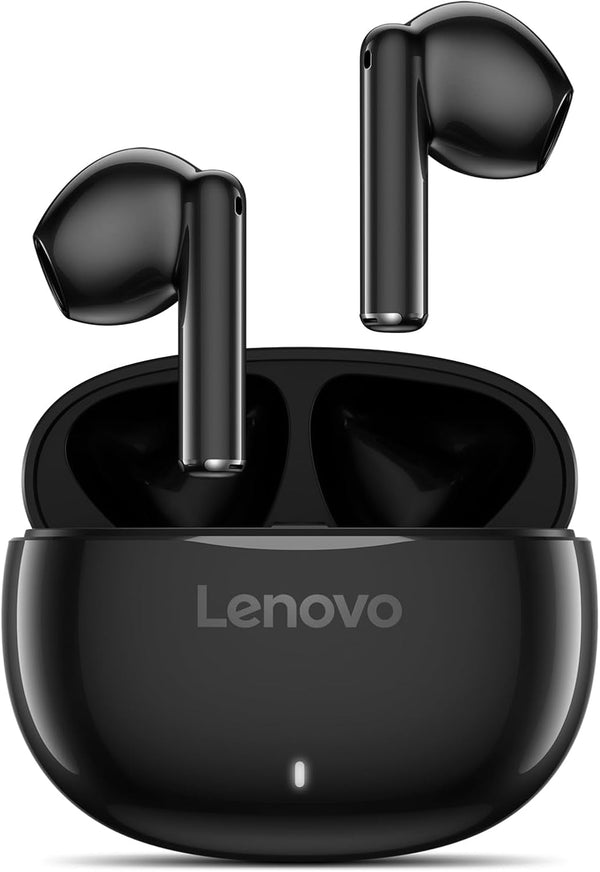 Lenovo E310 True Wireless Stereo Earbuds Bluetooth 5.3 ENC Noise-Cancelling Earbuds with 13Mm Speaker Type-C Charging 20H Battery Life for Music Calls Comfortable Fit Wireless Earbuds - Black