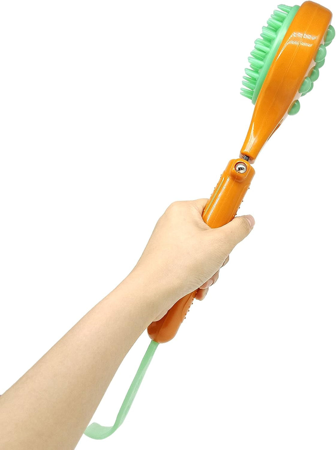 Zdycgtime Massage Hammer,Multifunctional Stretchable Health-Preserving Back Scratcher and Body Relaxation Massager,For Household, Office Workers Blood Circulation Tool(Orange)