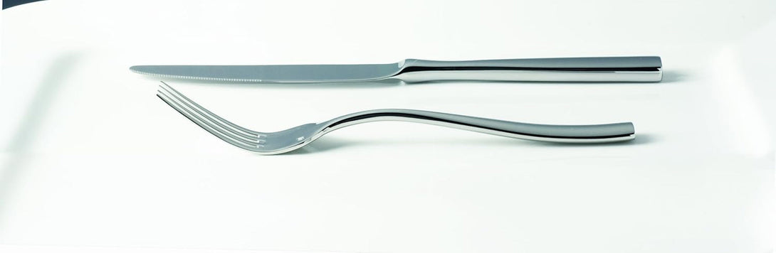 Fortessa Lucca 18/10 Stainless Steel Flatware, 5 Piece Place Setting, Service for 1