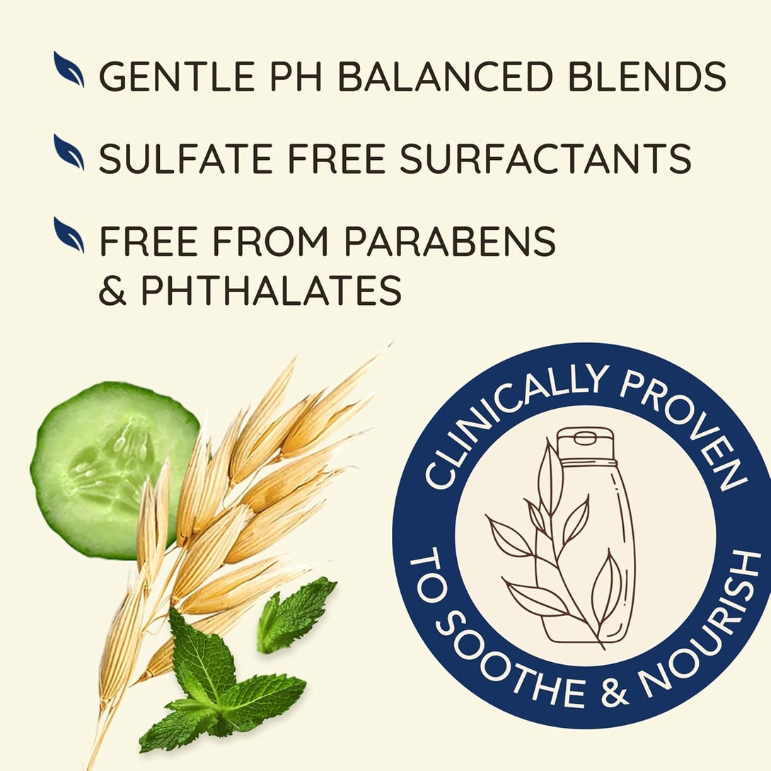 Aveeno Fresh Greens Blend Natural Volumizing Shampoo, Cucumber, Rosemary, for Fine Hair, 12 Fl Oz